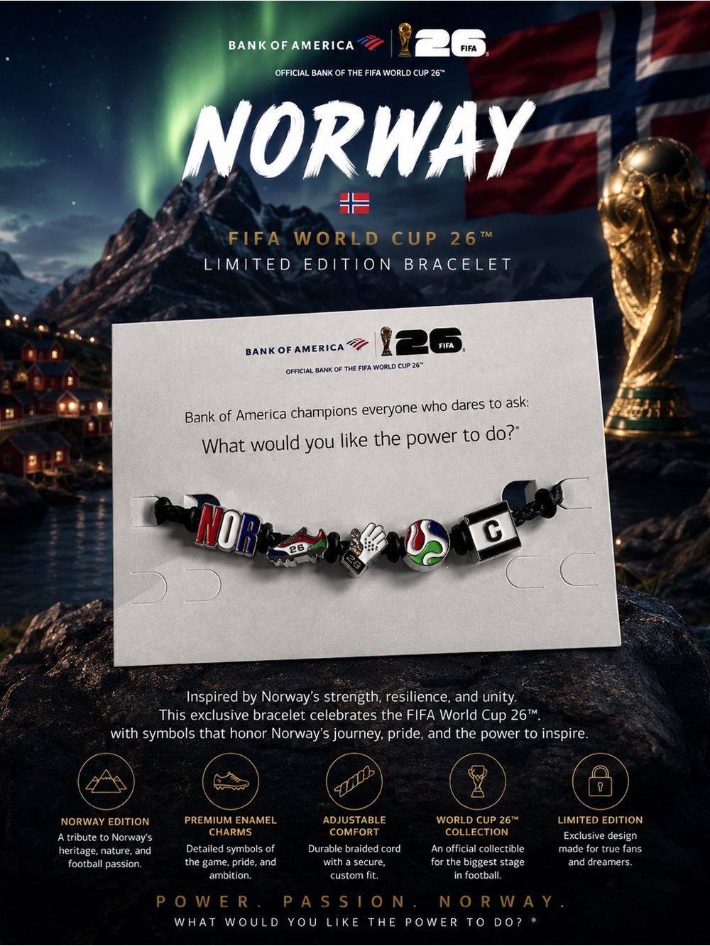 NORWAY FIFA World Cup 2026 Bracelet